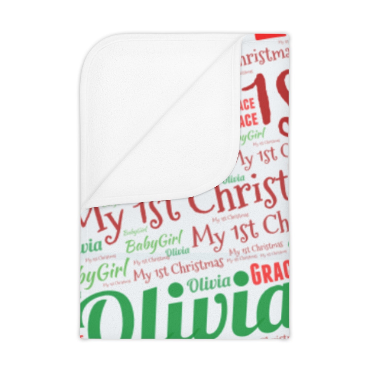 Personalized Christmas Toddler Blanket